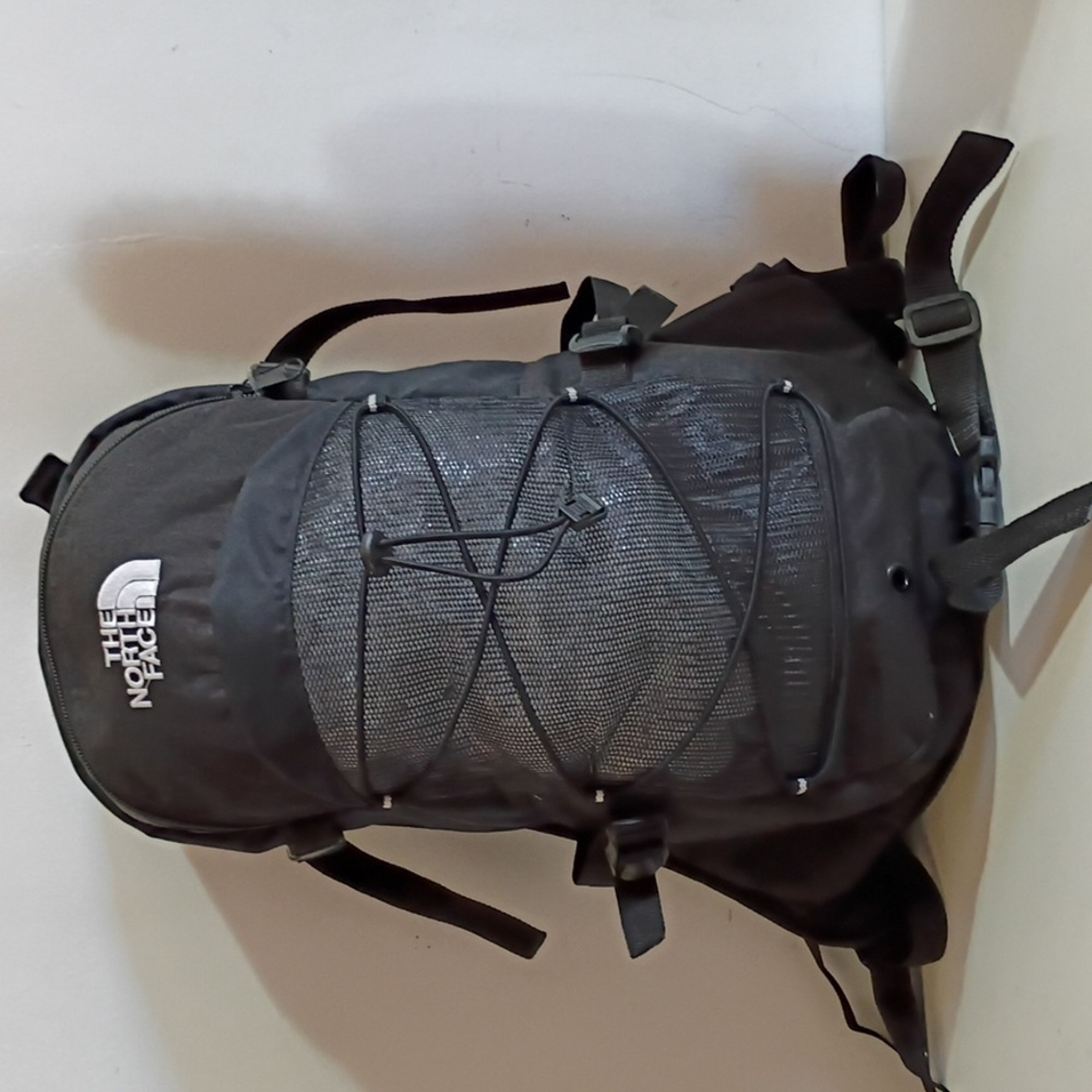 The North Face Black Mesh Backpack